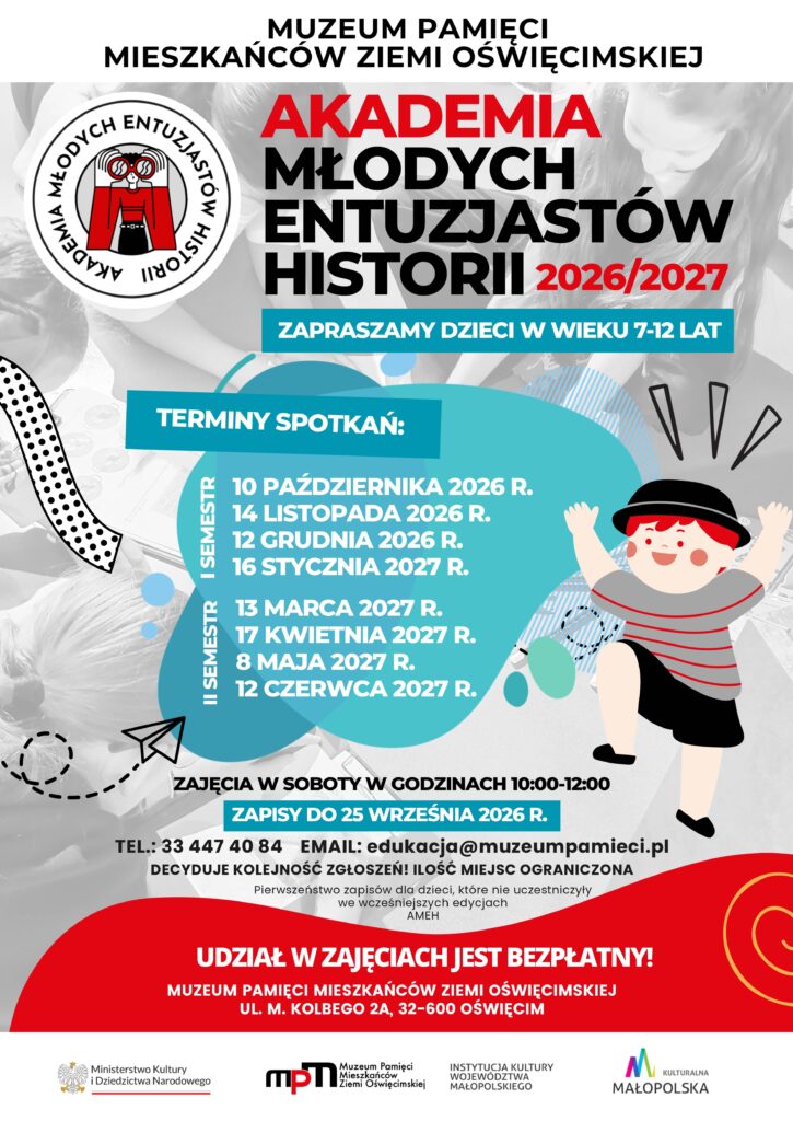 Plakat promujący wydarzenie w muzeum